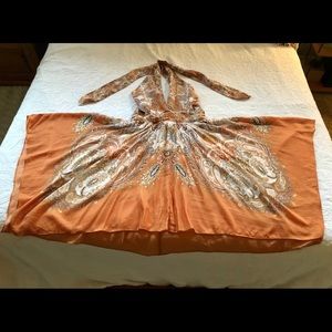 H&M Halter Boho Paisley dress.